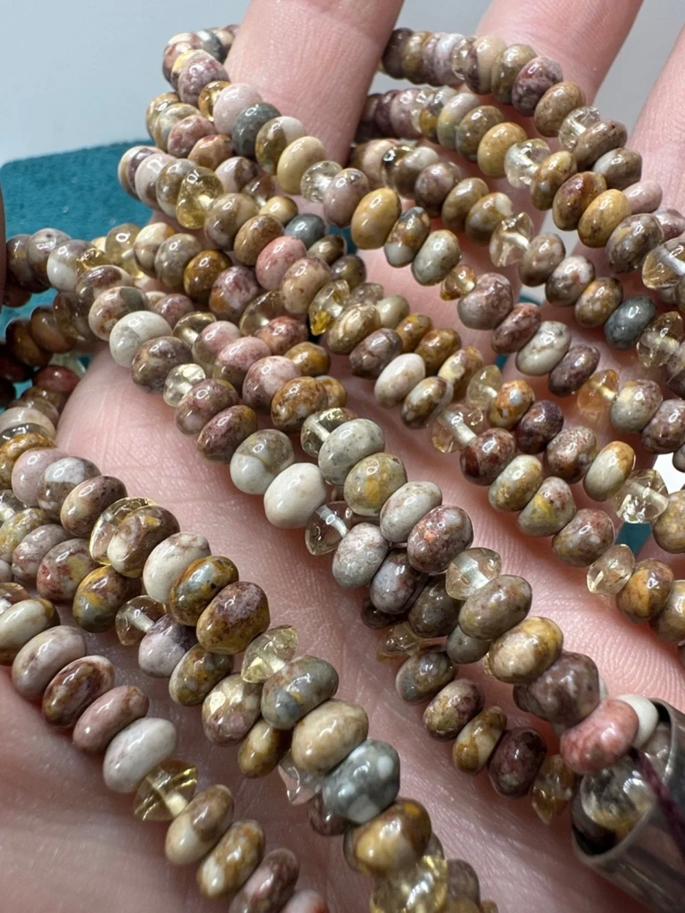 Jay King Desert Rose Trading Jasper Citrine Sterling Silver Beaded Necklace NWT - Picture 6 of 12